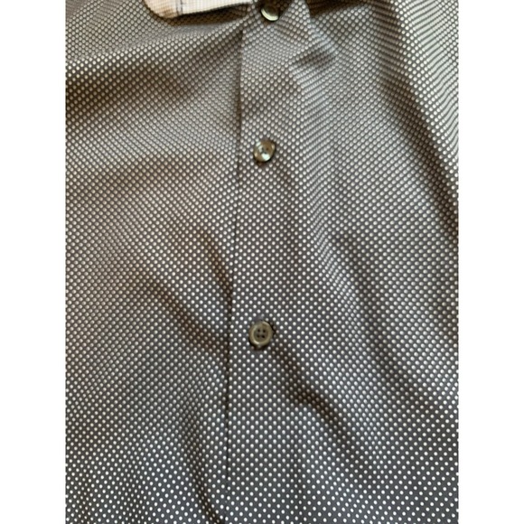 WRK Work Rest Karma Button Down 4 Way Stretch, Men's Sz 17 Blue Polka Dot - Picture 4 of 12